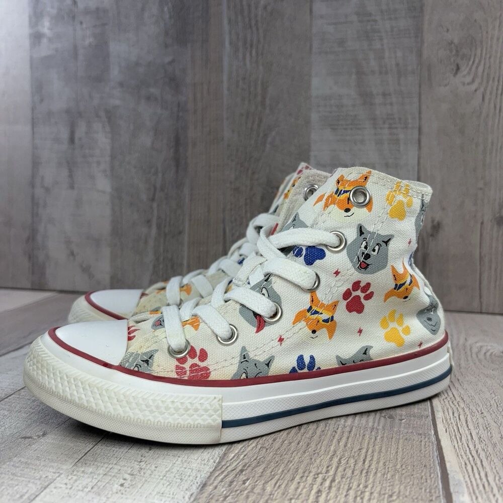 Converse Chuck Taylor AllStar CTAS High Top Boys Toddler Size 12 Wolf Pack White